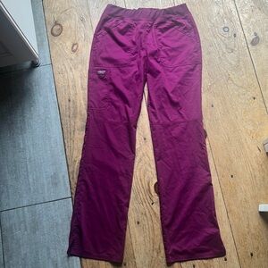 Cherokee Wine Mid-Rise Scrub Pant